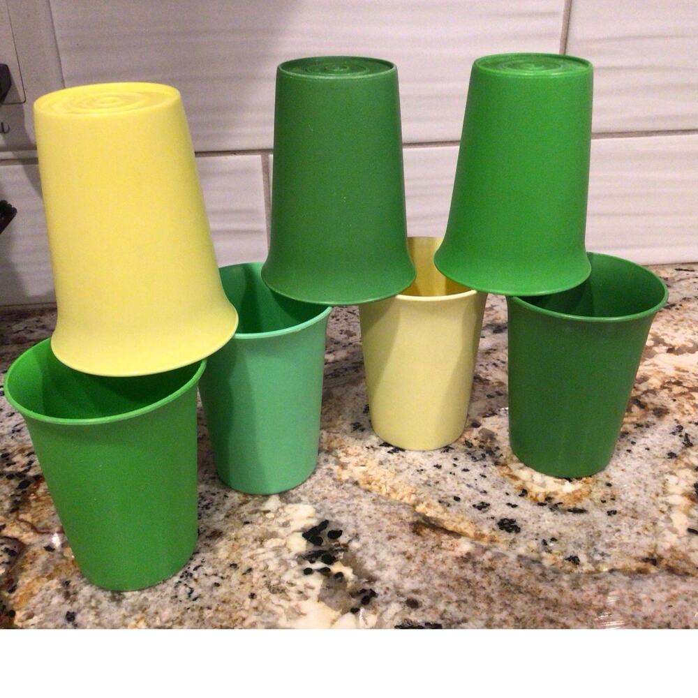 7 kids Tupperware cups tumblers #109